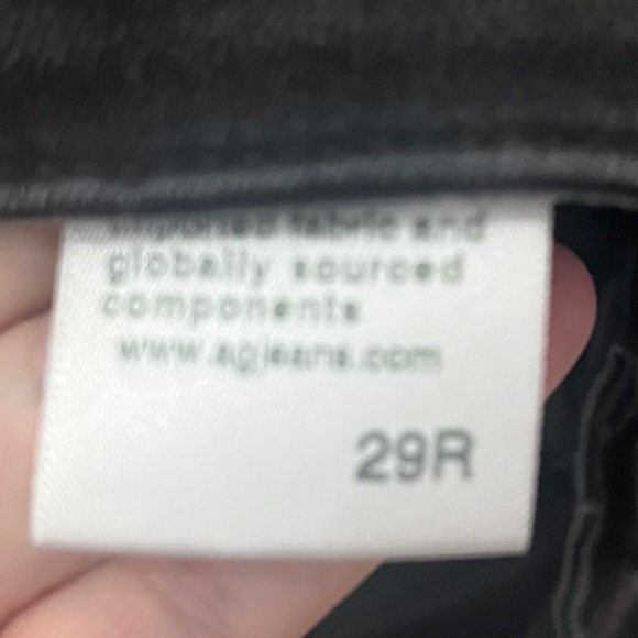 AG Adriano Goldschmied Black The Legging Super Skinny Ankle distressed jean - Picture 6 of 6